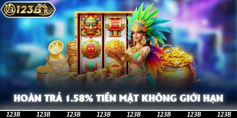 Hoàn trả 1.58% tiền mặt mà không có giới hạn