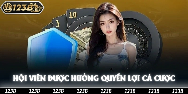Hội viên sẽ được hưởng rất nhiều quyền lợi khi tham gia cá cược tại 123b